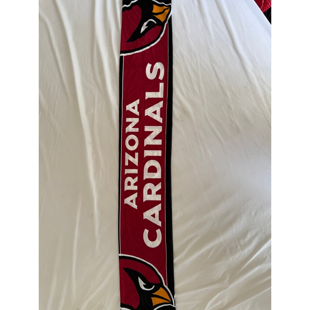 Arizona Cardinals NFL Scarf Red Black It's Red Season Fringe Fan Accessory